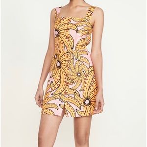 NWT FARM Rio mini banana print dress